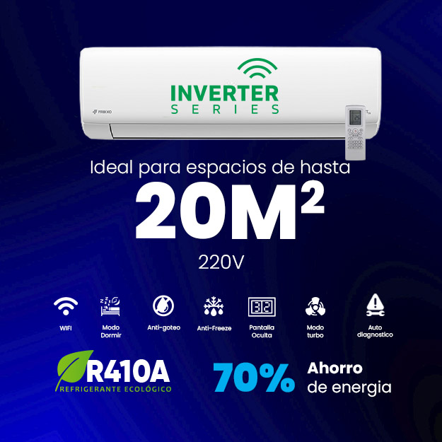 Equipo Minisplit de 12,000 BTUS Inverter 220V United Appliances